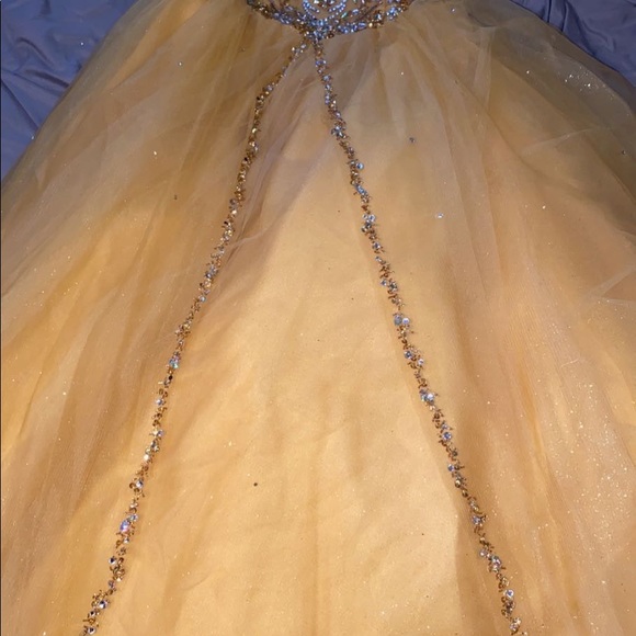 yellow and gold quince dress - Picture 4 of 4